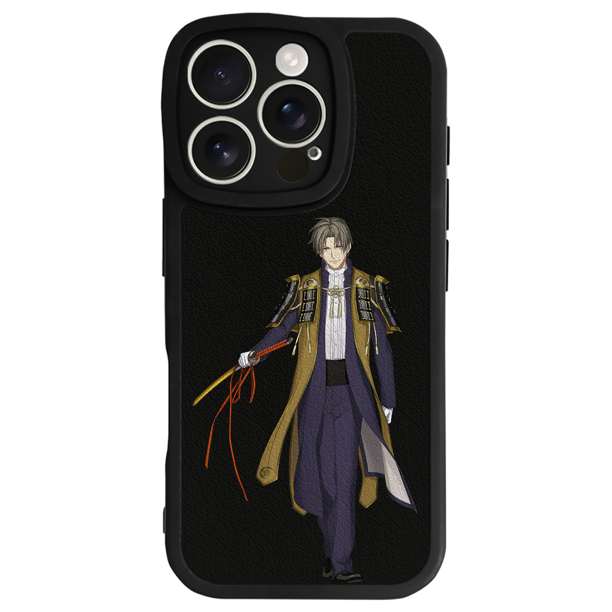（画像用） 刀剣乱舞 Touken Ranbu 【iPhone 16シリーズ対応】シリコンスマホケース（レザー調） 材質：シリコン